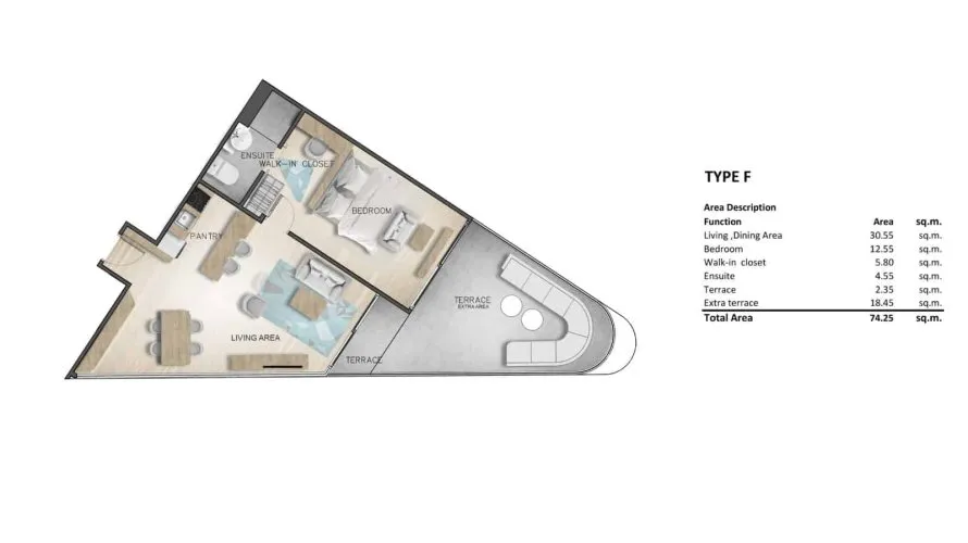 Condominio de 1 dormitorio en Rawai, Thailand No. 569 № 20