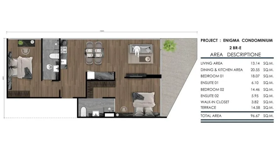 Condominio de 2 dormitorios en Rawai, Thailand No. 531 № 1