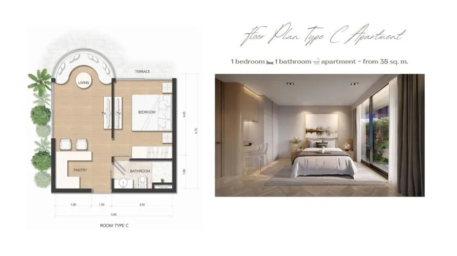 Condominio de 1 dormitorio en Rawai, Thailand No. 596 № 17