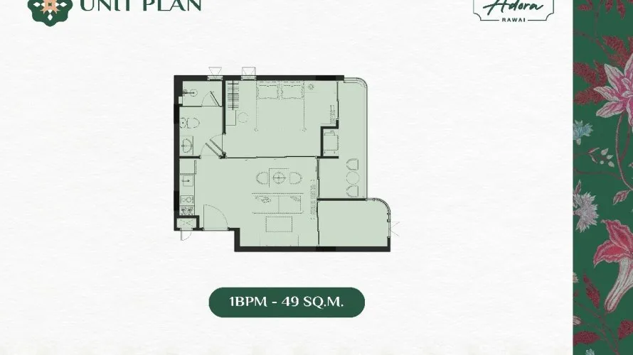 Condominio de 1 dormitorio en Rawai, Thailand No. 591 № 22