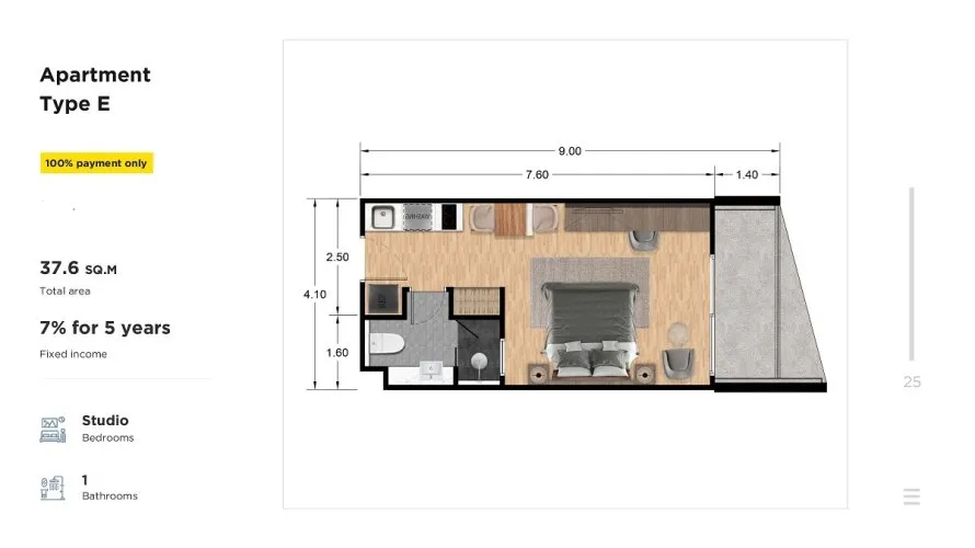 Condominium de 1 chambre à Rawai, Thailand No. 487 № 12