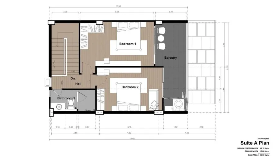 Condominium de 2 chambres à Rawai, Thailand No. 532 № 1