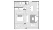 1 chambre Condominium plan d'étage «Essence », Essence