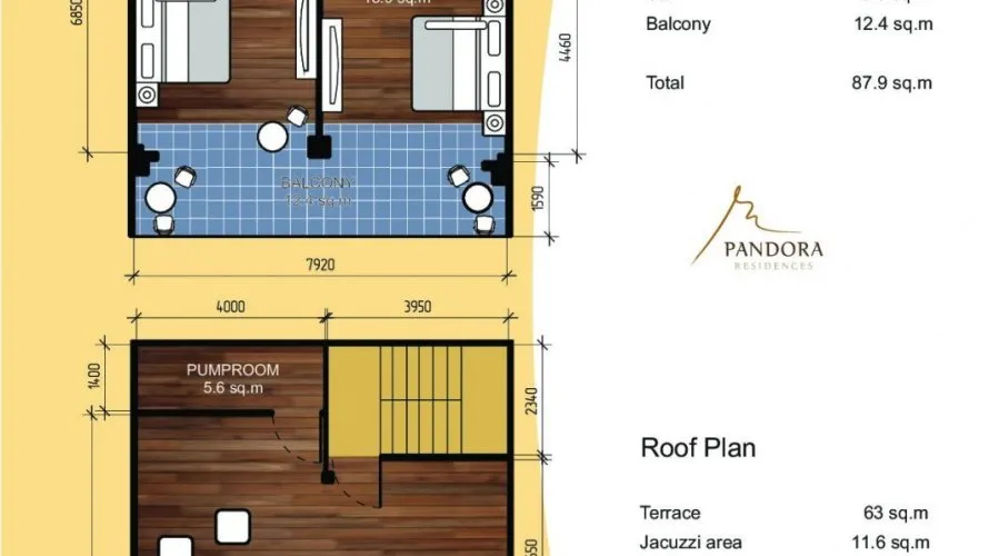 Appartement de 3 chambres à Pandora Residence Rawai, Thailand No. 166 № 3