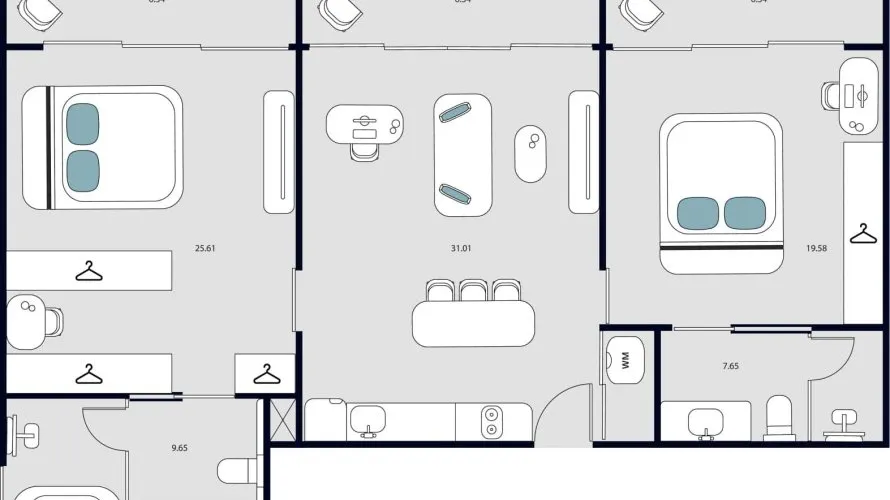 Condominium de 2 chambres à Rawai, Thailand No. 544 № 1