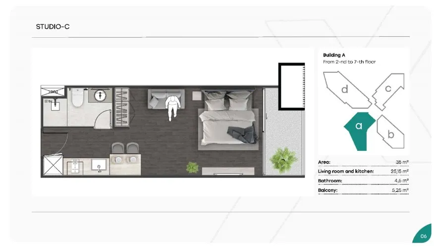 Condominium de 1 chambre à Rawai, Thailand No. 473 № 23