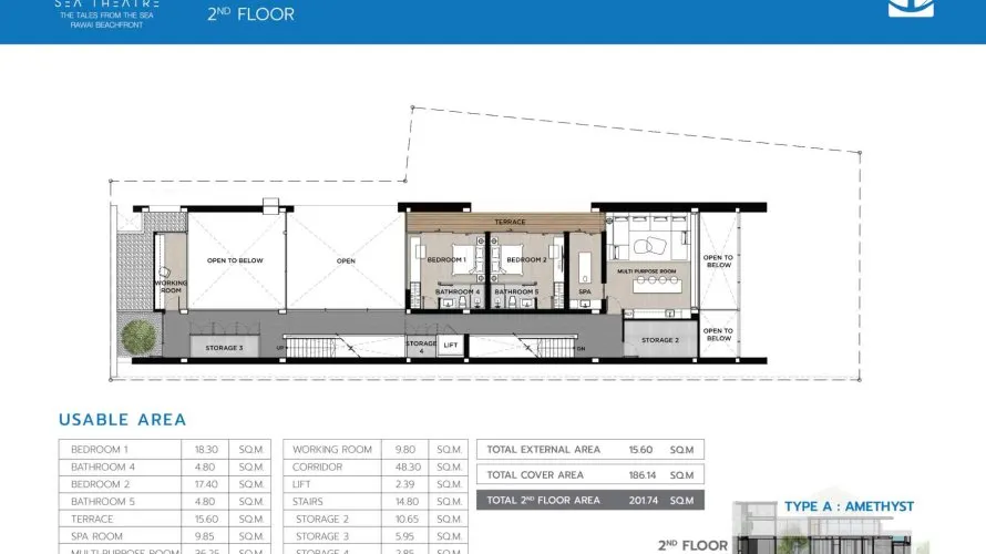 Вилла с 4 спальнями в Раваи, Таиланде №505 № 17