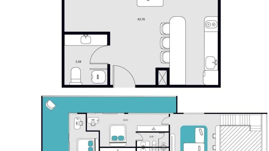 2 bedrooms duplex for sale, Rawai, Thailand No. 542 № 13