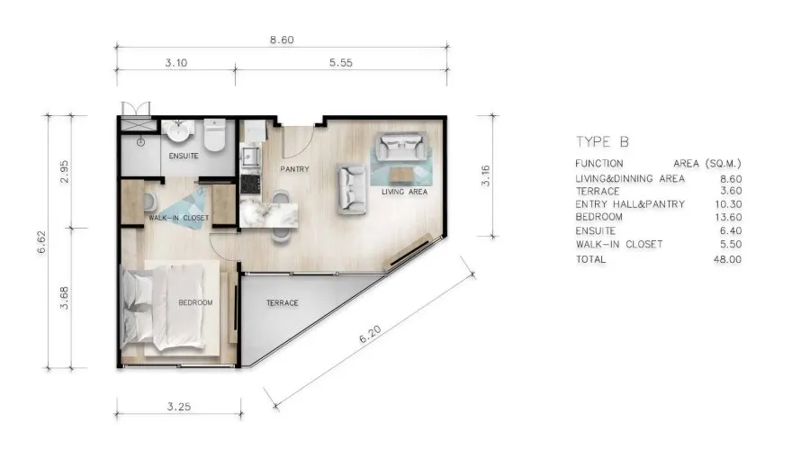 1 bedroom condominium for sale, Rawai, Thailand No. 574 № 16