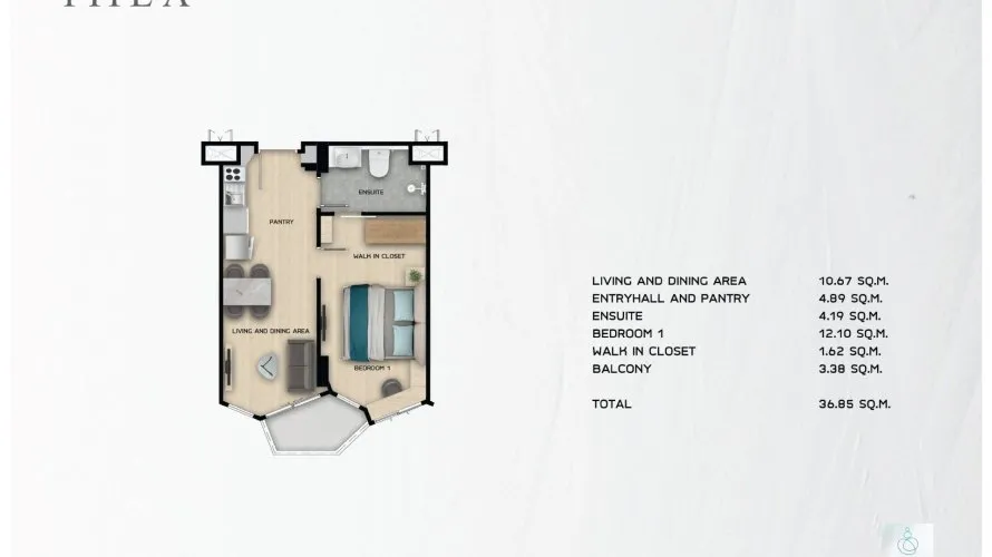 1 bedroom condominium for sale, Rawai, Thailand No. 828 № 1