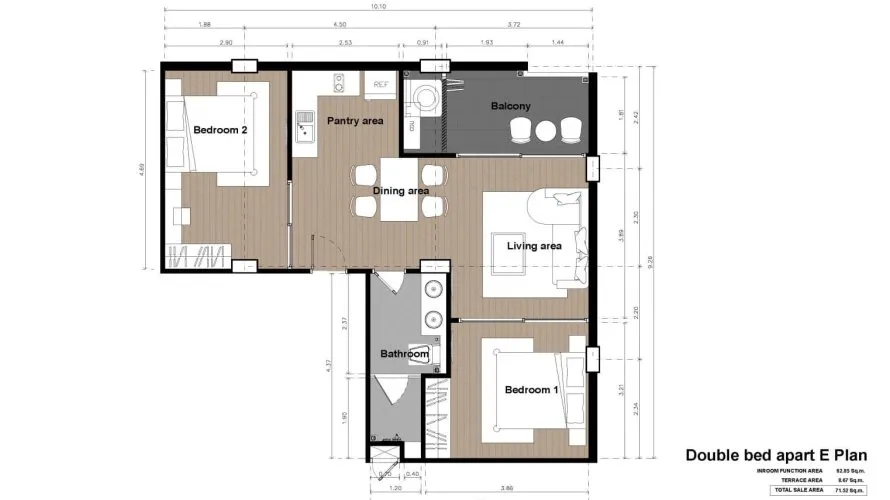 2 bedrooms condominium for sale, Rawai, Thailand No. 535 № 1