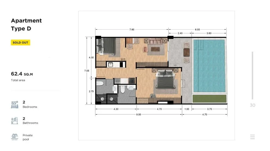 2 bedrooms condominium for sale, Rawai, Thailand No. 485 № 13