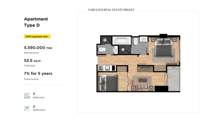 2 bedrooms condominium for sale, Rawai, Thailand No. 676 № 8