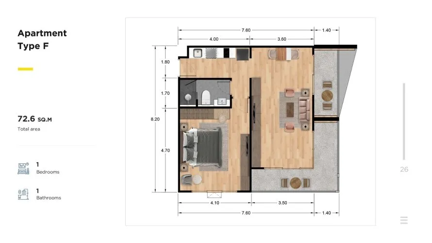 1 bedroom condominium for sale, Rawai, Thailand No. 486 № 17